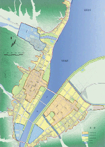 嵩县县城消防规划-城市用地消防分类规划图