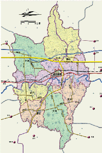 山西稷山县县域城镇体系规划-县域交通现状图